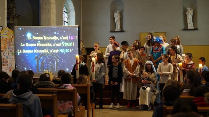 Spectacle de la crèche vivante.